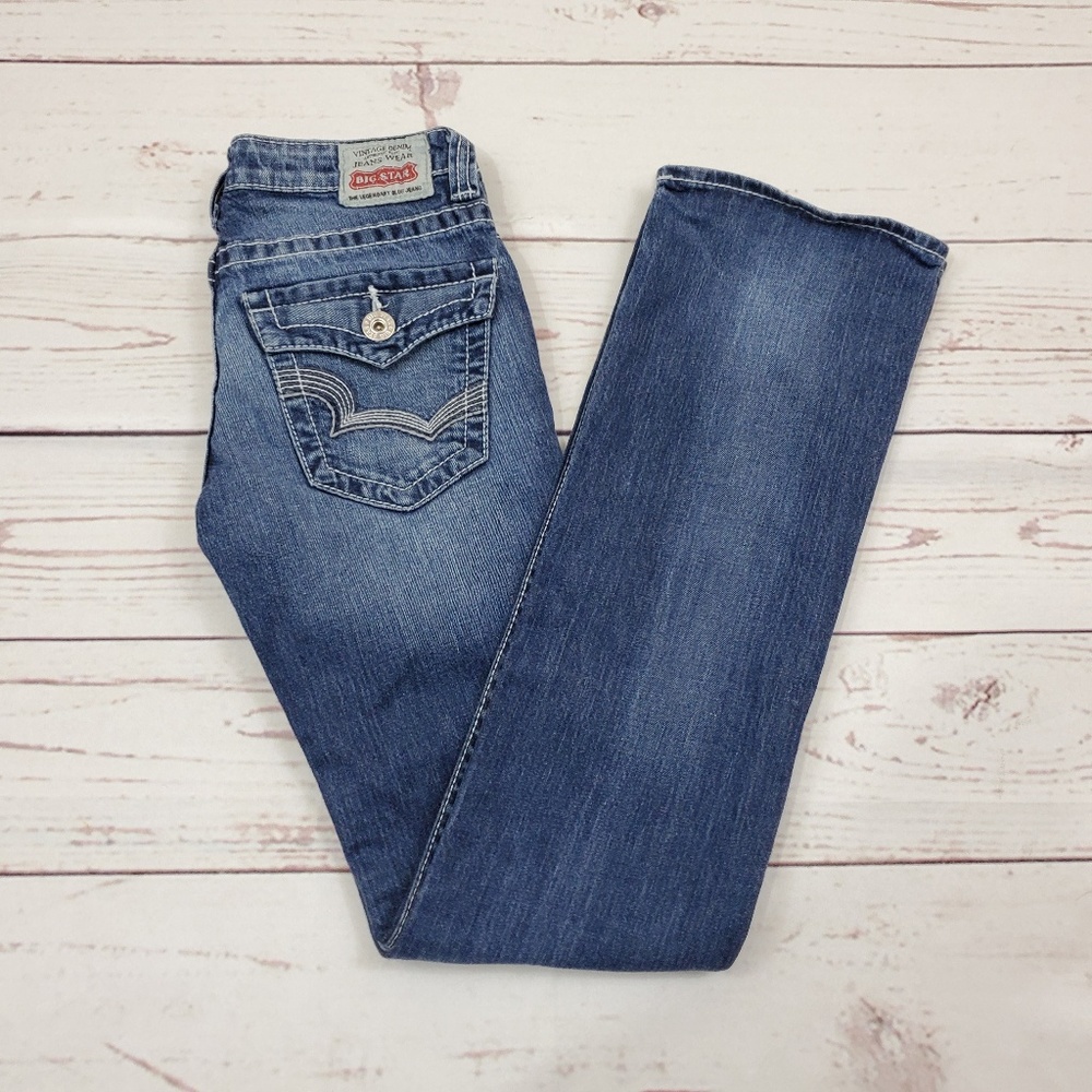 Big Star Sweet Low Rise Boot Sz 25L Flap Pocket